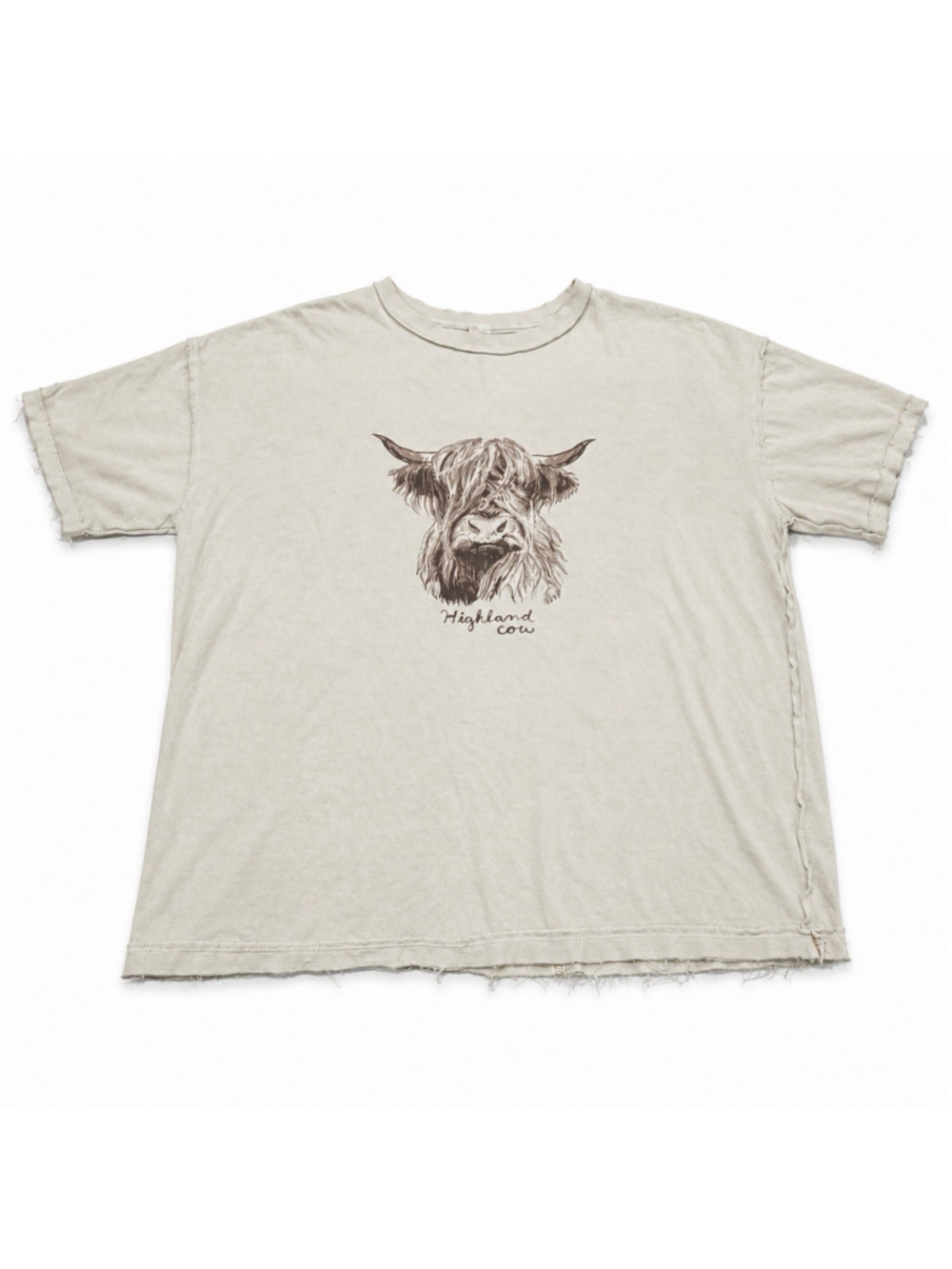 We The Free People Highland Cow Farm Friends Tee Women Size S
